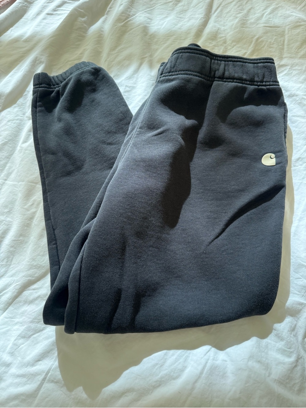 Carhartt Mens Black Logo Sweatpants